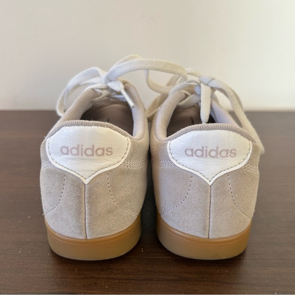 Adidas Suede Women's Sneakers Beige Striped Casual Streetwear - Picture 3 of 11